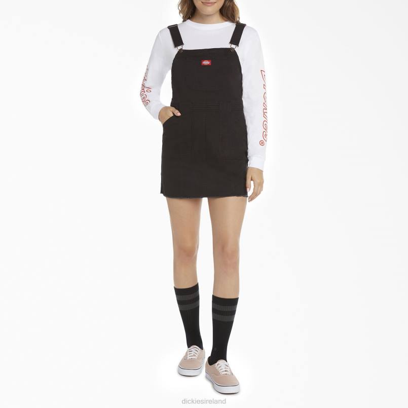 Dickies Kids Juniors' Overall Dress Black (BK) N80J1945 Apparel