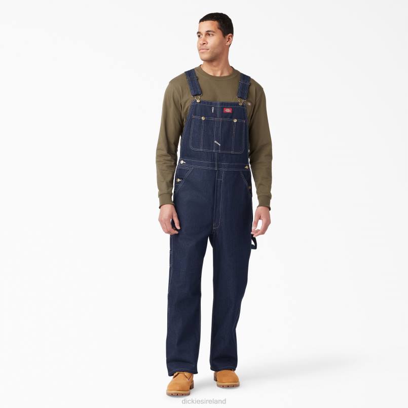 Dickies Men Indigo Bib Overalls Indigo Blue (NB) N80J1215 Apparel