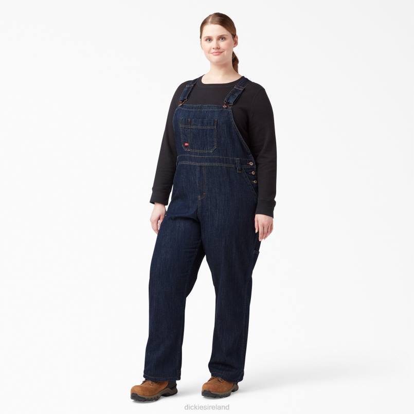 Dickies Women Plus Relaxed Fit Bib Overalls Regular N80J1563 Apparel