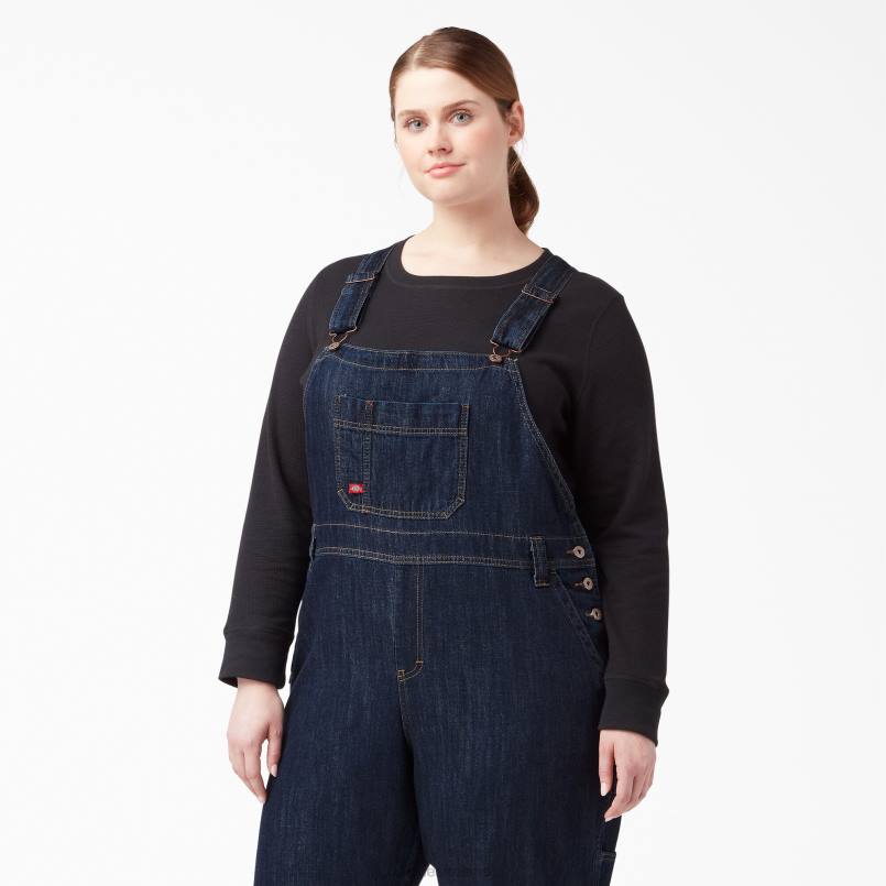 Dickies Women Plus Relaxed Fit Bib Overalls Regular N80J1563 Apparel