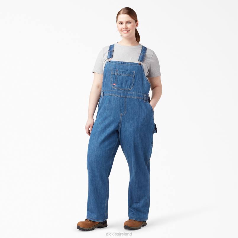 Dickies Women Plus Relaxed Fit Bib Overalls Regular N80J1564 Apparel