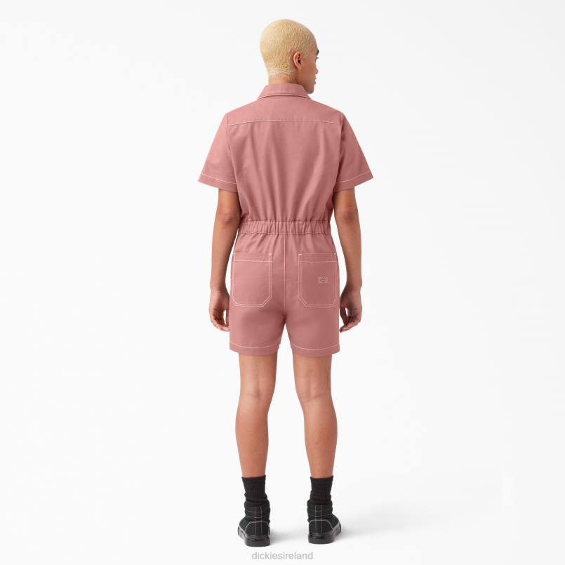 Dickies Women Ripstop Shortalls Rinsed Rosette (R2R) N80J1924 Apparel