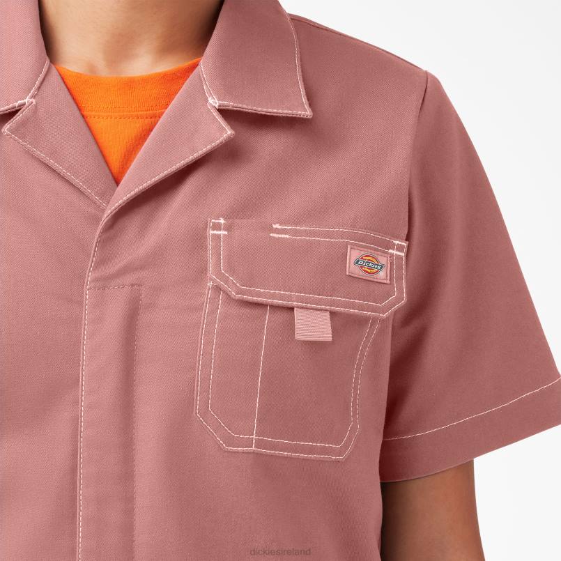 Dickies Women Ripstop Shortalls Rinsed Rosette (R2R) N80J1924 Apparel