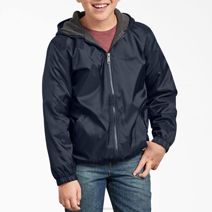 Dickies Kids Fleece Lined Jacket Dark Navy (DN) N80J2695 Apparel