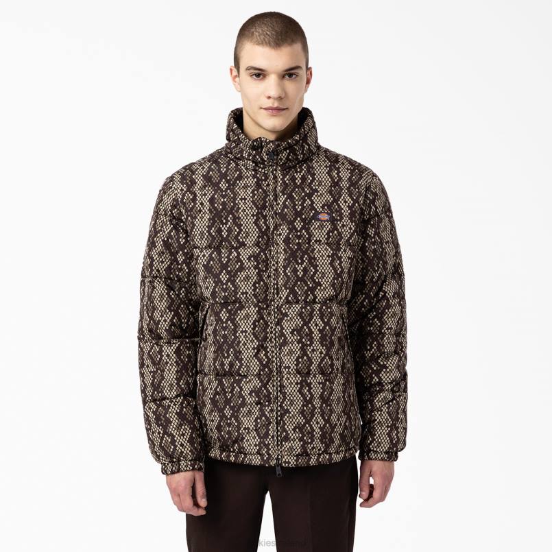 Dickies Men Camden Puffer Jacket Black (BK) N80J1187 Apparel