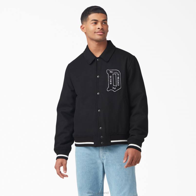 Dickies Men Collegiate Jacket Black (BKX) N80J1085 Apparel
