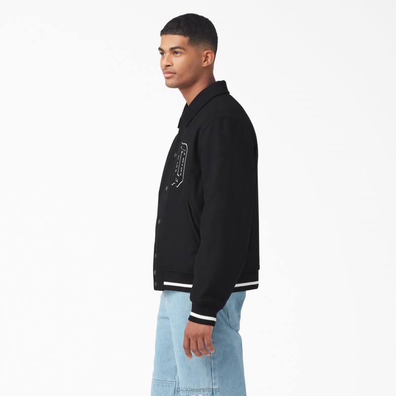 Dickies Men Collegiate Jacket Black (BKX) N80J1085 Apparel