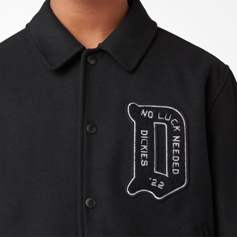Dickies Men Collegiate Jacket Black (BKX) N80J1085 Apparel