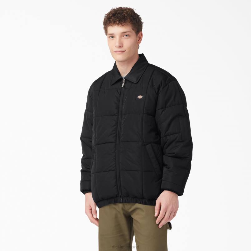 Dickies Men Eisenhower Puffer Jacket Black (BKX) N80J1068 Apparel