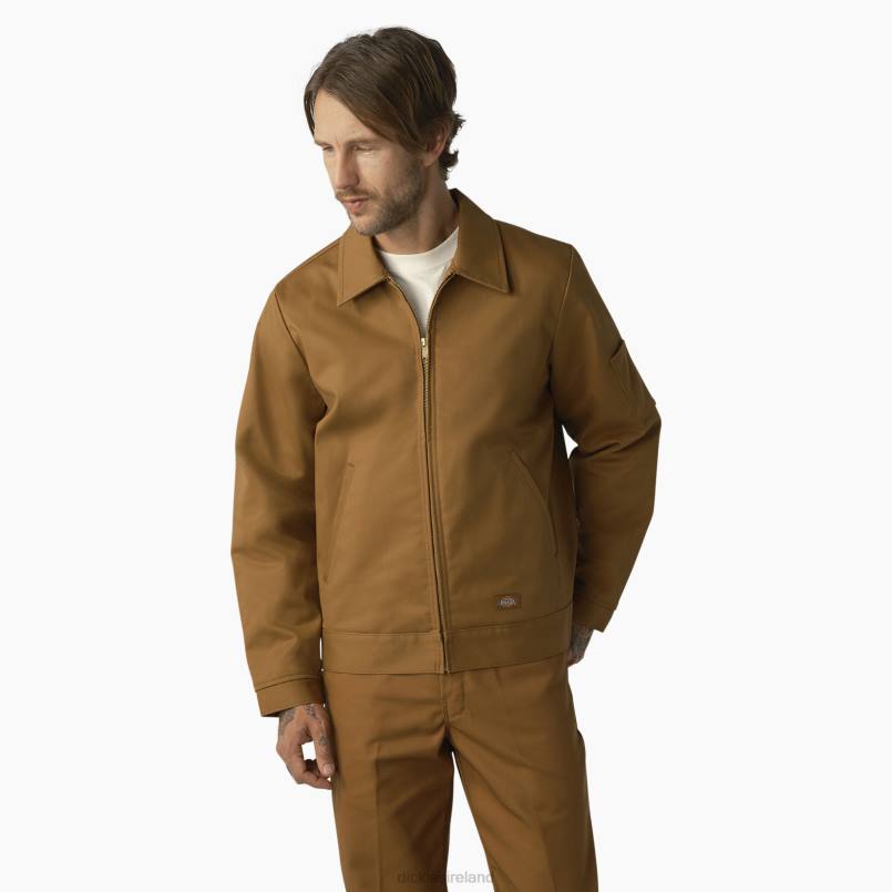 Dickies Men Insulated Eisenhower Jacket Brown Duck (WSD) N80J971 Apparel