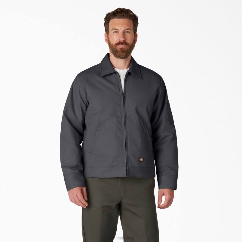 Dickies Men Insulated Eisenhower Jacket Charcoal Gray (CH) N80J964 Apparel