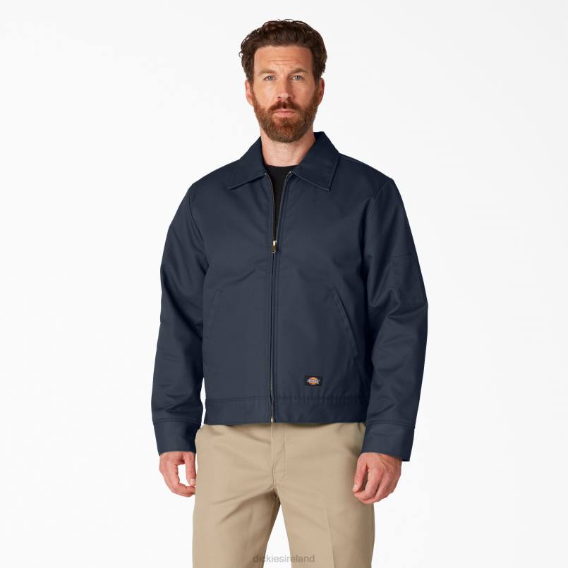Dickies Men Insulated Eisenhower Jacket Dark Navy (DN) N80J966 Apparel