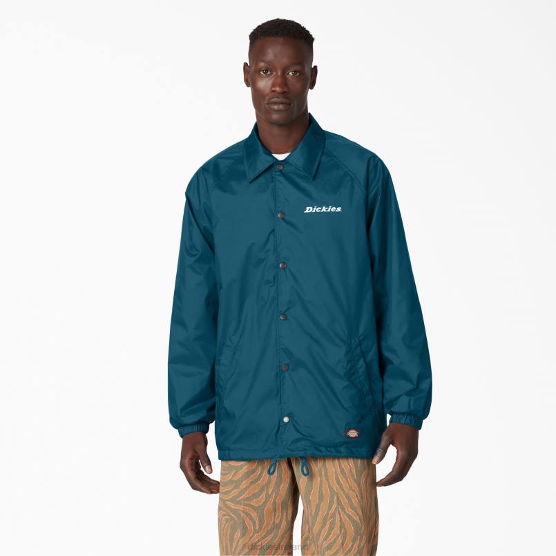 Dickies Men Nylon Coaches Jacket Deep Sky (DS1) N80J1144 Apparel