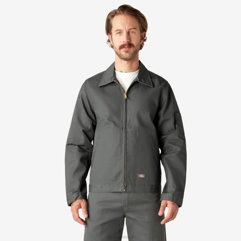 Dickies Men Unlined Eisenhower Jacket Charcoal Gray (CH) N80J959 Apparel