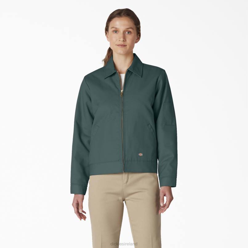 Dickies Women Insulated Eisenhower Jacket Lincoln Green (LSO) N80J1542 Apparel