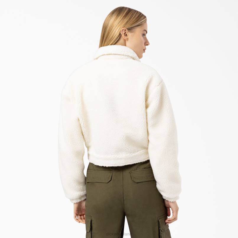 Dickies Women Palmerdale Fleece Jacket White (WH) N80J2301 Apparel