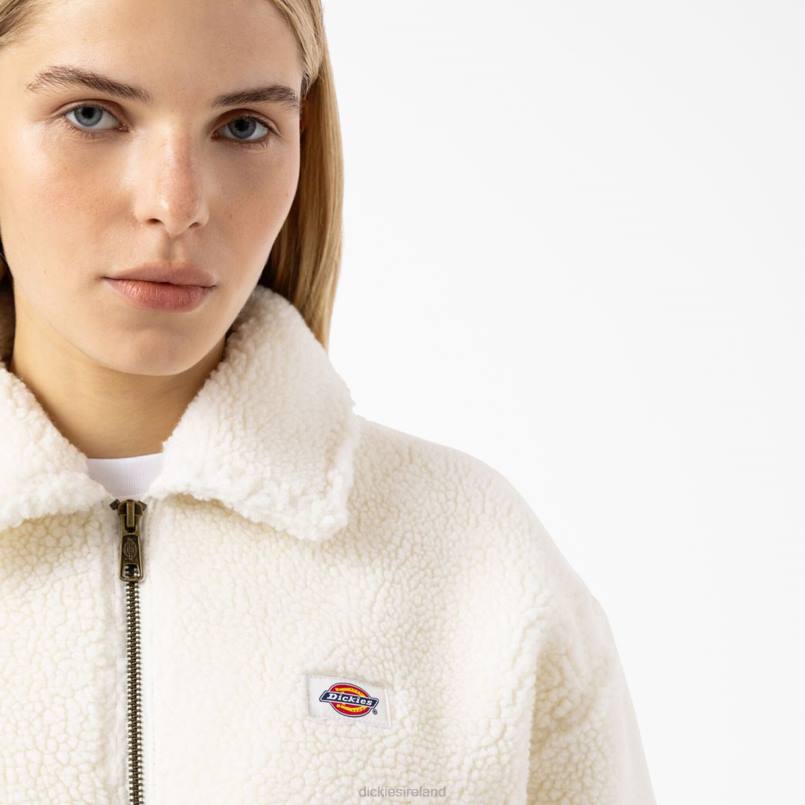Dickies Women Palmerdale Fleece Jacket White (WH) N80J2301 Apparel