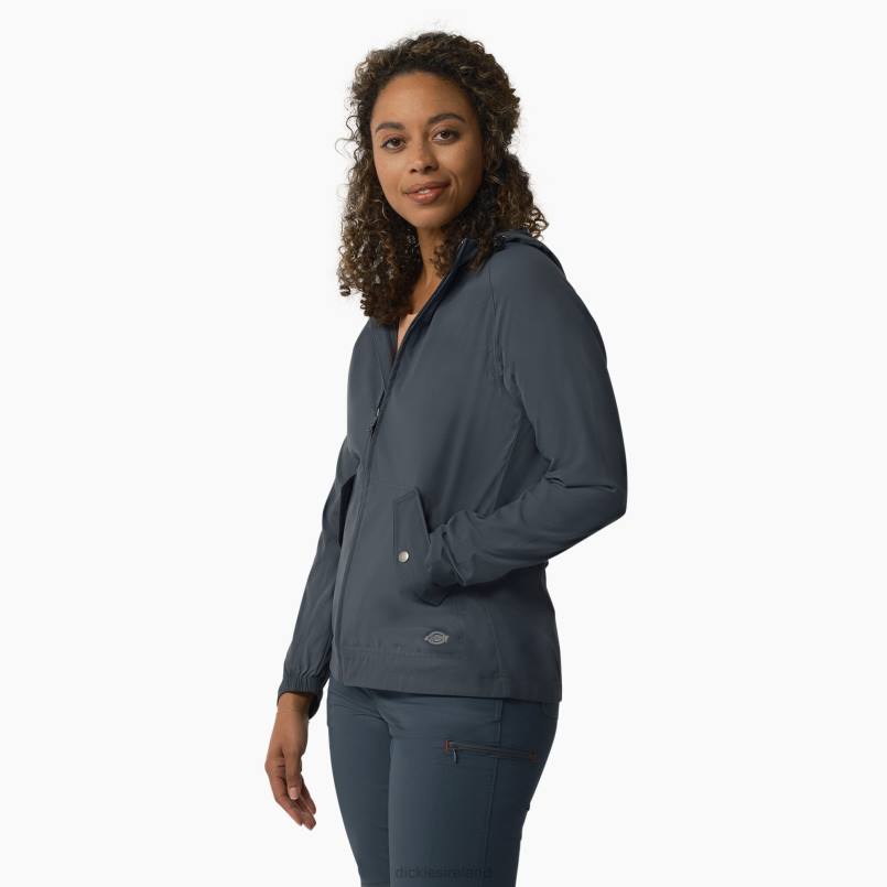 Dickies Women Performance Hooded Jacket Airforce Blue (AF) N80J2378 Apparel