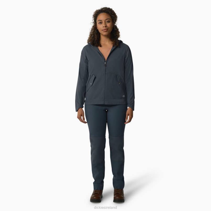 Dickies Women Performance Hooded Jacket Airforce Blue (AF) N80J2378 Apparel