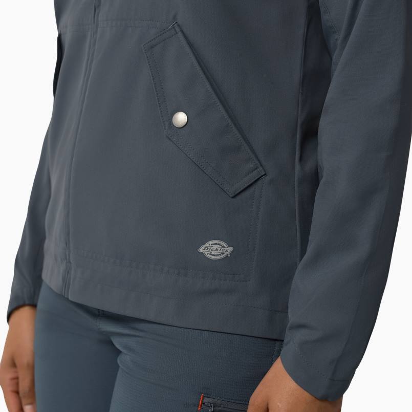 Dickies Women Performance Hooded Jacket Airforce Blue (AF) N80J2378 Apparel