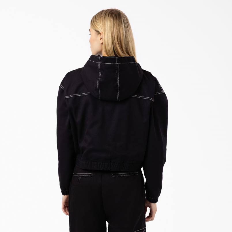 Dickies Women Sawyerville Jacket Black (BKX) N80J2383 Apparel