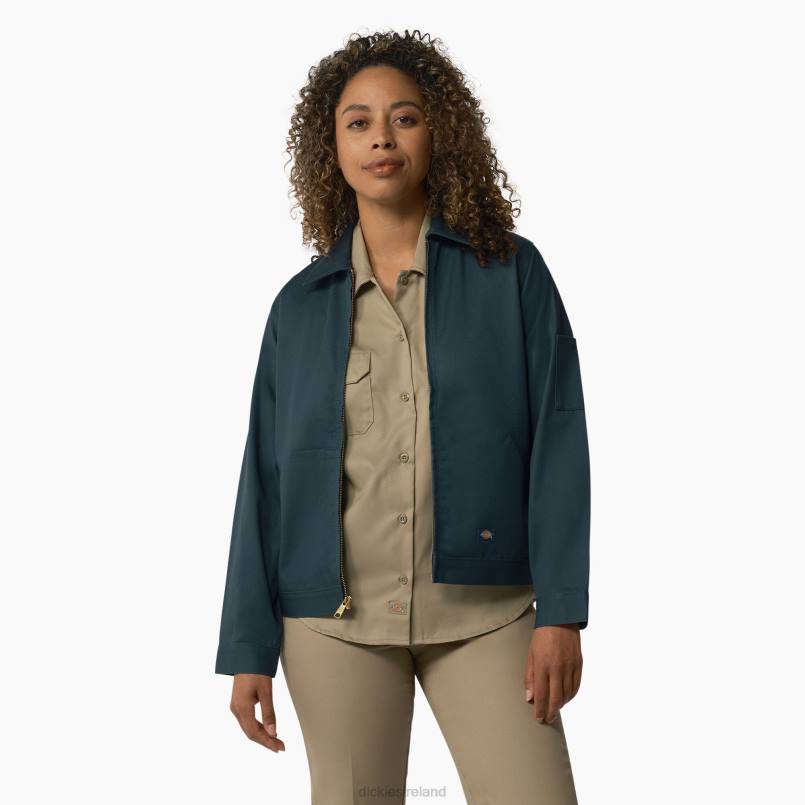 Dickies Women Unlined Eisenhower Jacket Airforce Blue (ASL) N80J1518 Apparel
