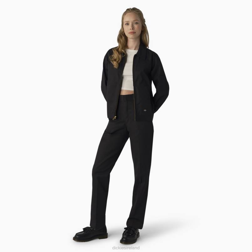 Dickies Women Unlined Eisenhower Jacket Black (BSK) N80J1519 Apparel