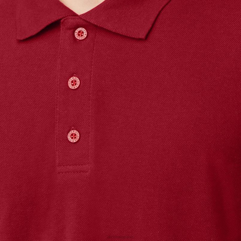 Dickies Men Adult Size Pique Short Sleeve Polo English Red (ER) N80J663 Apparel