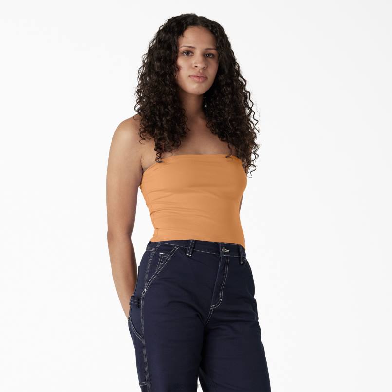 Dickies Women Knit Tube Top Papaya Smoothie (MO2) N80J2169 Apparel