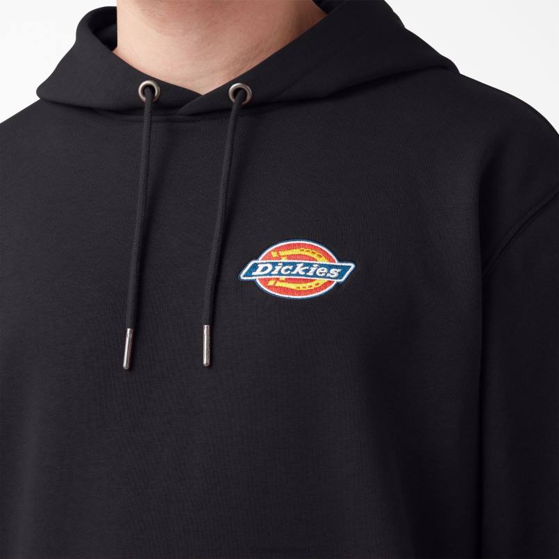 Dickies Men Fleece Embroidered Chest Logo Hoodie Regular N80J1209 Apparel