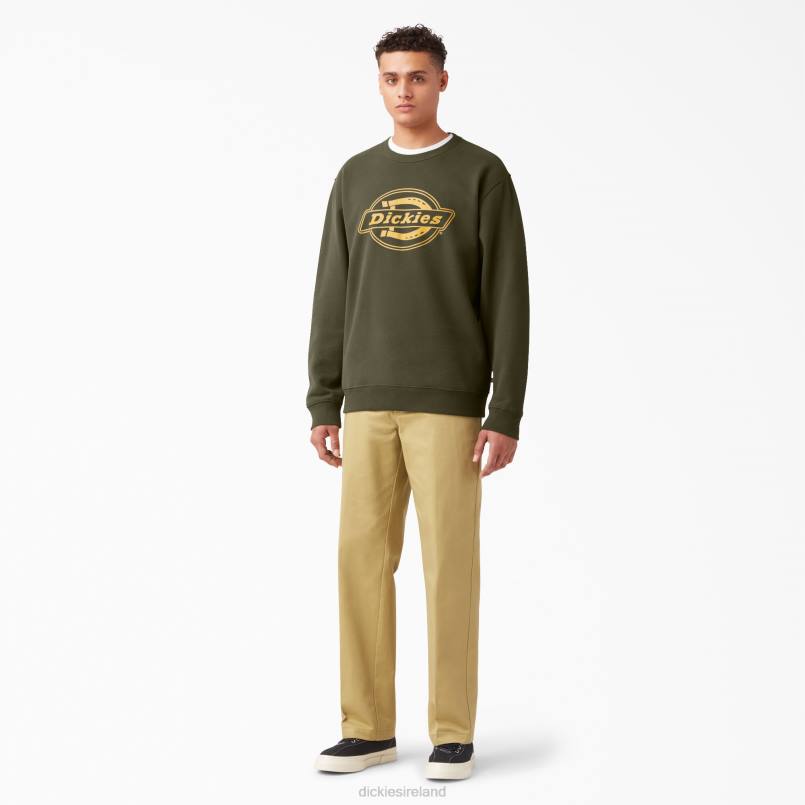 Dickies Men Fleece Logo Graphic Sweatshirt Regular N80J1213 Apparel