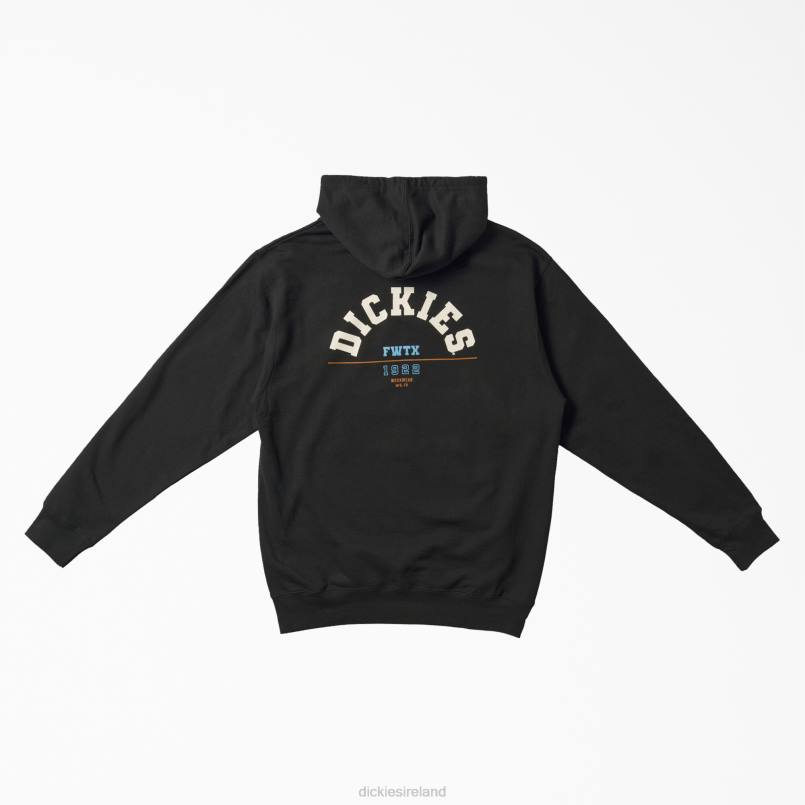 Dickies Men Fort Worth Graphic Hoodie Black (BK) N80J1145 Apparel