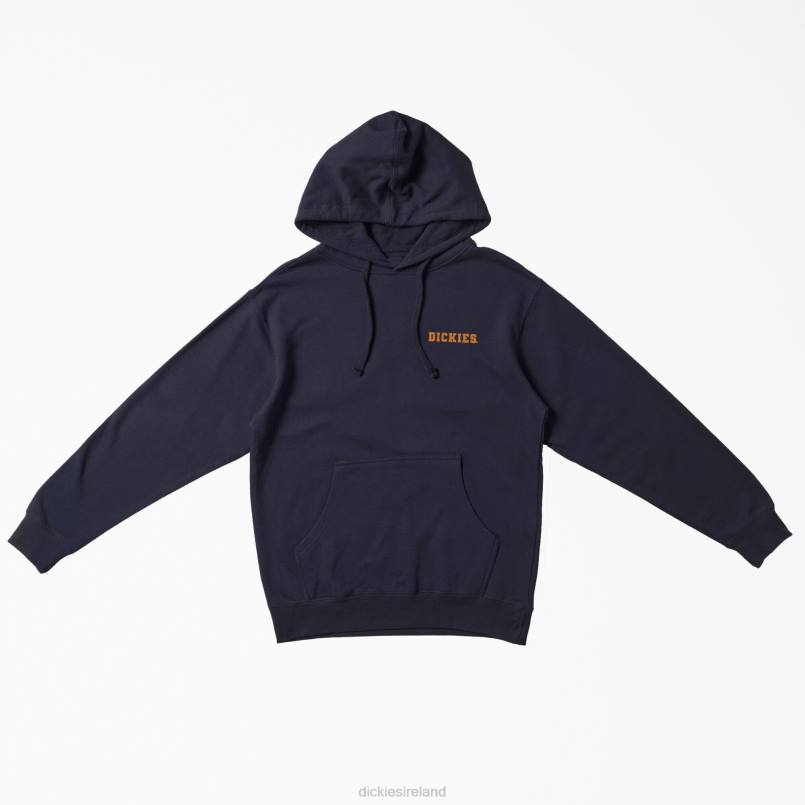 Dickies Men Fort Worth Graphic Hoodie Navy Blue (NV) N80J1146 Apparel
