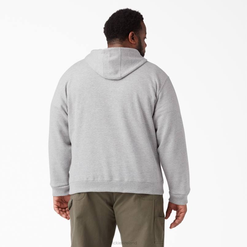 Dickies Men Midweight Fleece Hoodie Heather Gray (HG) N80J984 Apparel