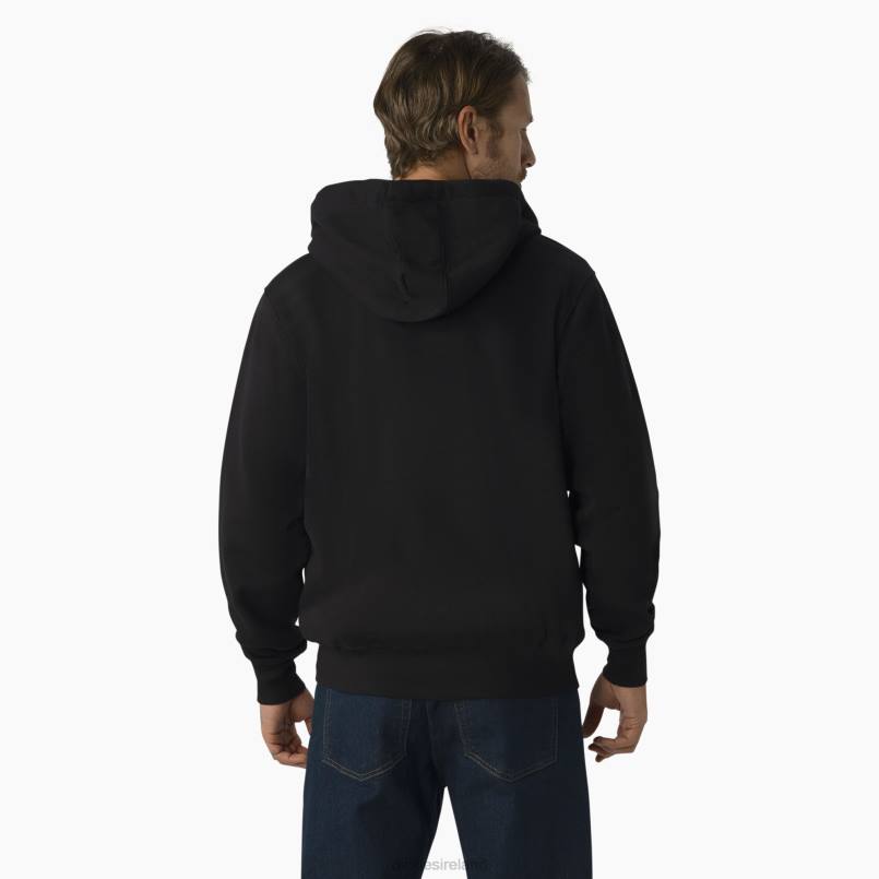 Dickies Men Thermal Lined Full-Zip Fleece Hoodie Black (KBK) N80J996 Apparel