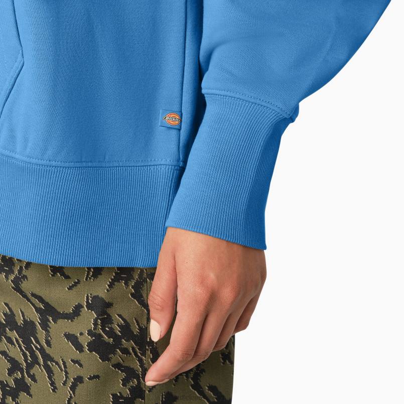 Dickies Women Creswell Hoodie Azure Blue (AB2) N80J2354 Apparel