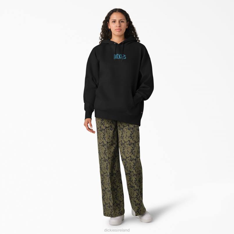 Dickies Women Creswell Hoodie Black (KBK) N80J2355 Apparel