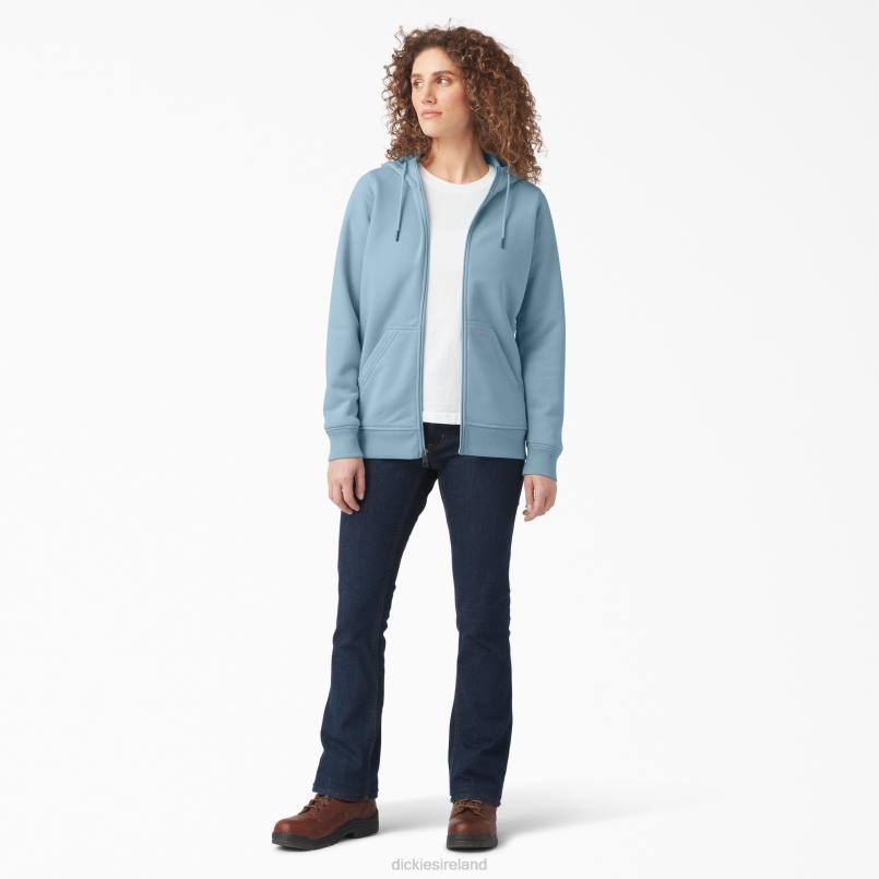 Dickies Women Heavyweight Full-Zip Fleece Hoodie Clear Blue (EU) N80J2286 Apparel
