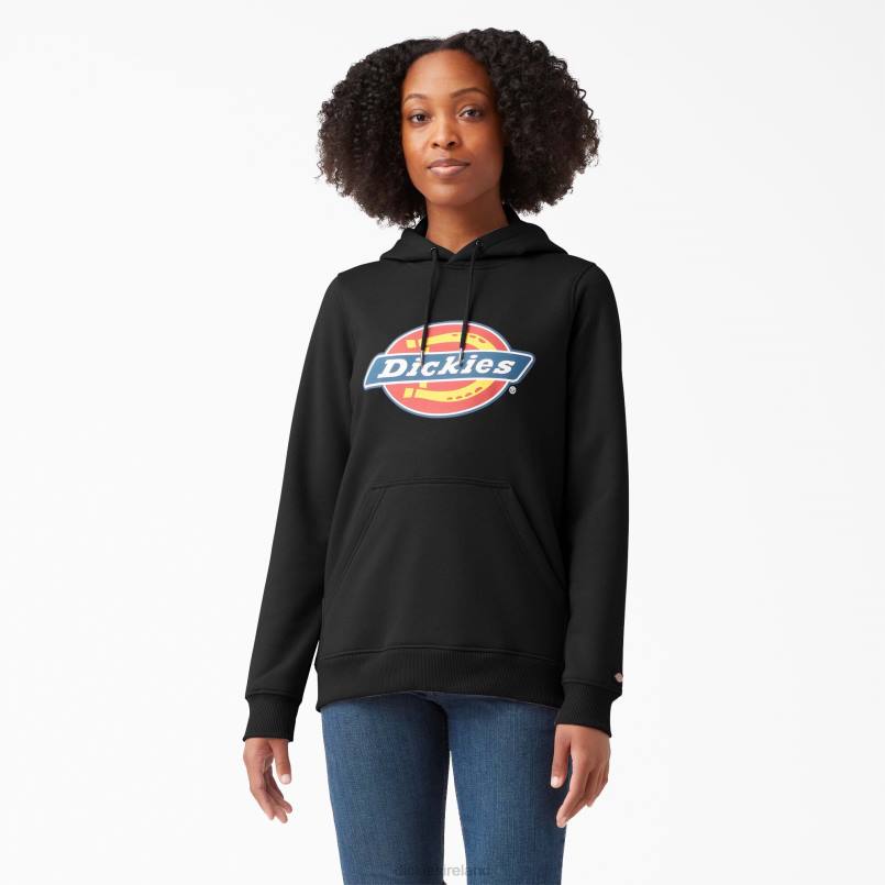 Dickies Women Heavyweight Logo Pullover Black (KBK) N80J2330 Apparel