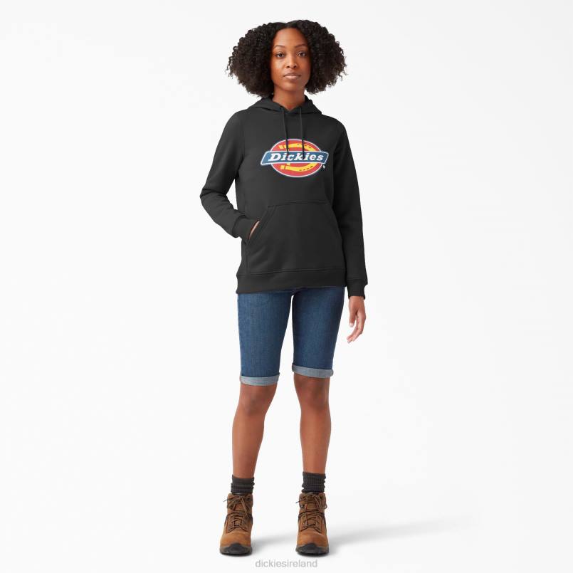 Dickies Women Heavyweight Logo Pullover Black (KBK) N80J2330 Apparel