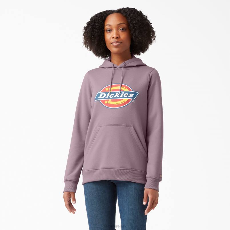 Dickies Women Heavyweight Logo Pullover Lilac (LC) N80J2331 Apparel