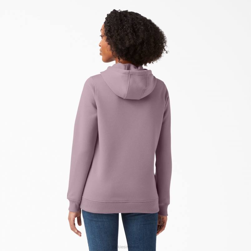 Dickies Women Heavyweight Logo Pullover Lilac (LC) N80J2331 Apparel