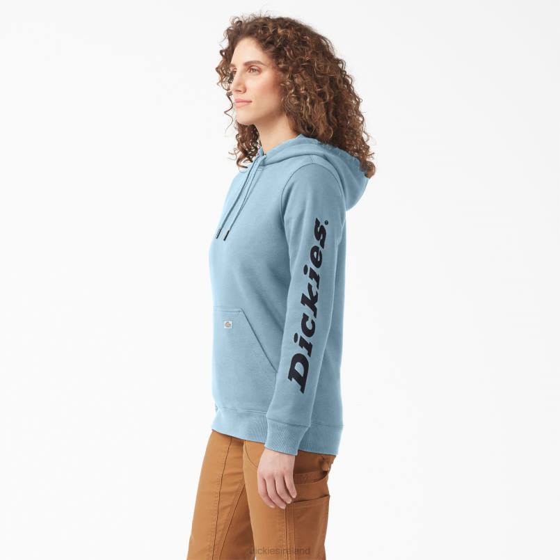 Dickies Women Heavyweight Logo Sleeve Pullover Clear Blue (EU) N80J2304 Apparel