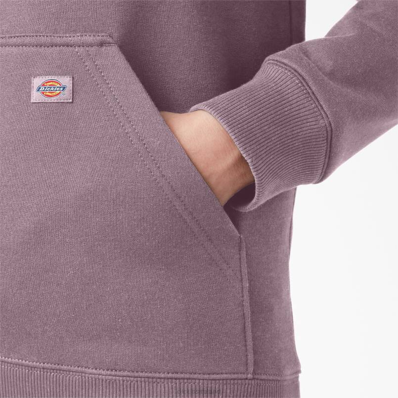 Dickies Women Heavyweight Logo Sleeve Pullover Lilac (LC) N80J2308 Apparel