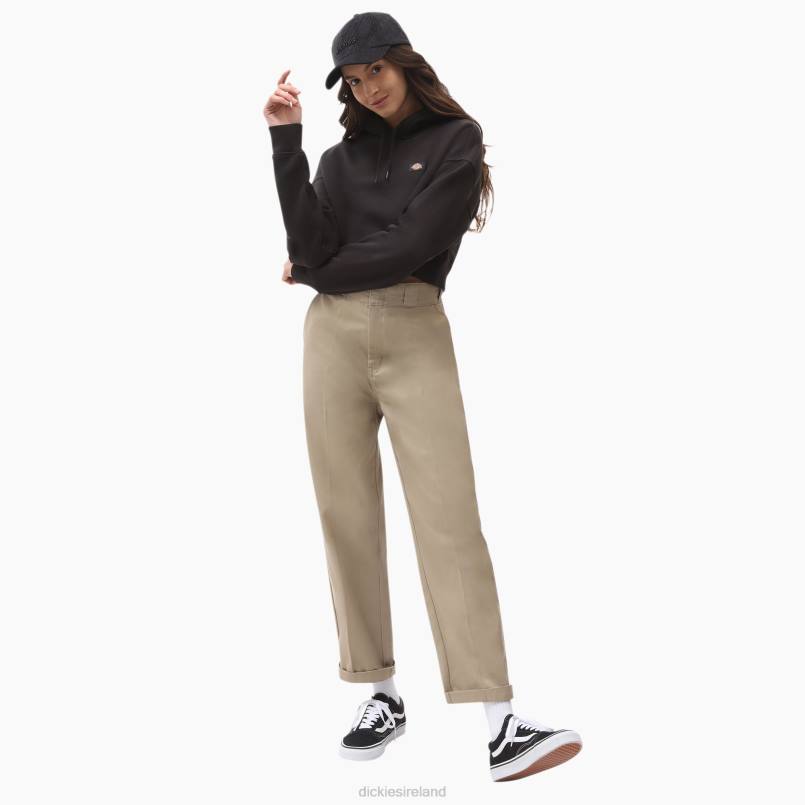 Dickies Women Oakport Cropped Hoodie Black (KBK) N80J2320 Apparel