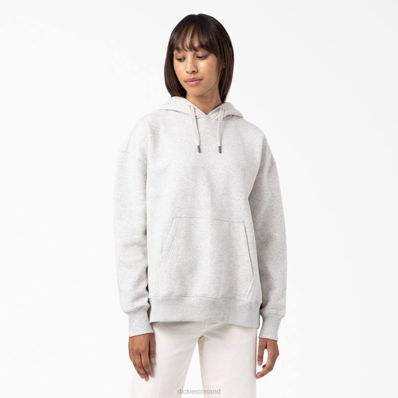 Dickies Women Summerdale Relaxed Fit Hoodie Heather Gray (HG) N80J2356 Apparel