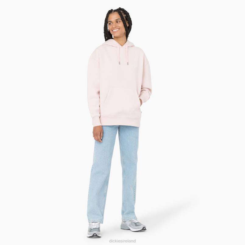 Dickies Women Summerdale Relaxed Fit Hoodie Peach Whip (P2W) N80J2358 Apparel