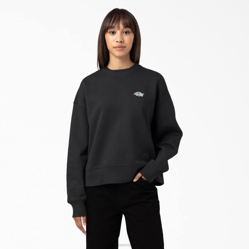 Dickies Women Summerdale Sweatshirt Black (KBK) N80J2293 Apparel