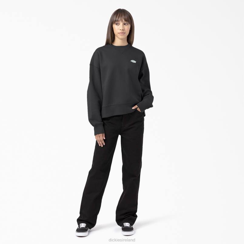 Dickies Women Summerdale Sweatshirt Black (KBK) N80J2293 Apparel