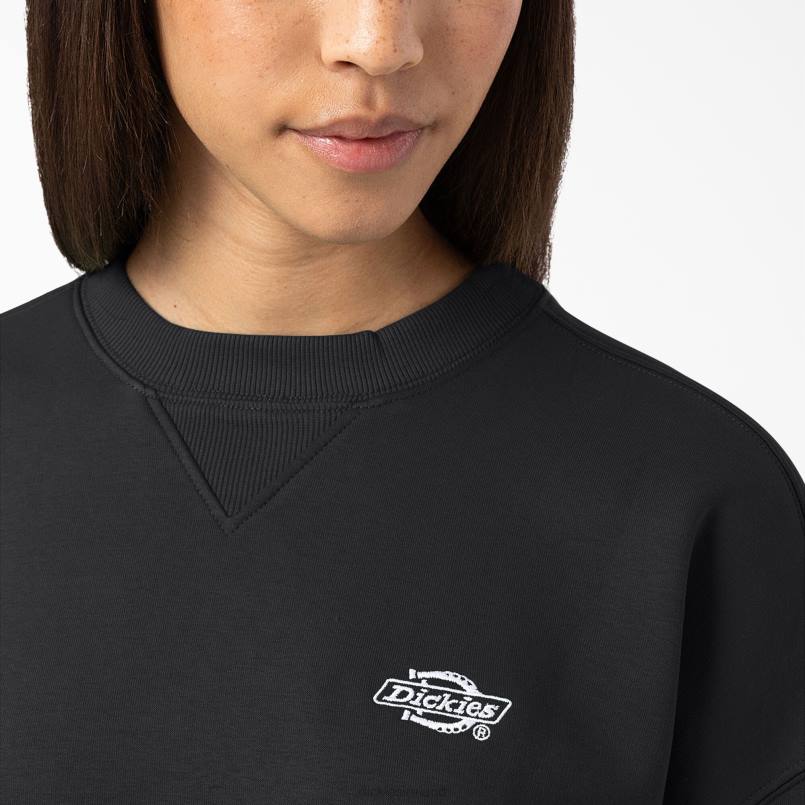 Dickies Women Summerdale Sweatshirt Black (KBK) N80J2293 Apparel